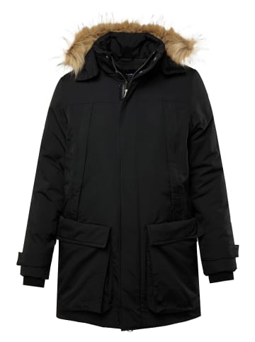 Men Plus Parka in schwarz