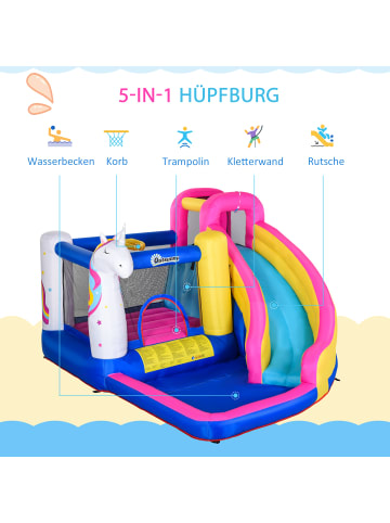 Outsunny Hüpfburg 360L x 305B x 210H cm