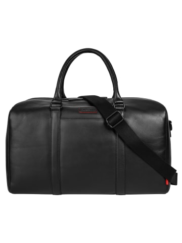 Bugatti Reisetasche CLARK echt Leder in schwarz
