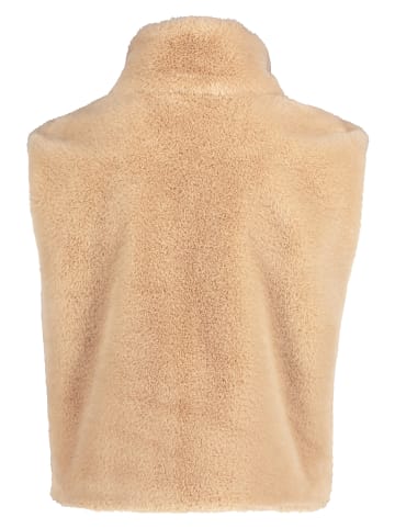 Betty Barclay Plüschweste mit Reißverschluss in Beige