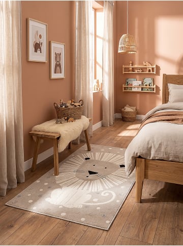 KADIMA DESIGN Kinderteppich Kinder-Motiv Kinderzimmer pflegeleicht Spielzimmer Motiv in Beige