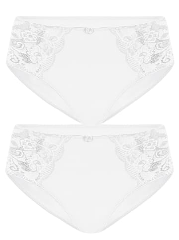 SUSA 2er Pack Slip Latina in weiss weiss