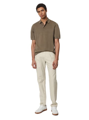 Marc O'Polo Strick-Poloshirt regular in burnt ash