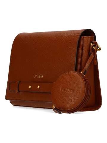 PICARD Chic Way Umhängetasche Leder 23 cm in cognac