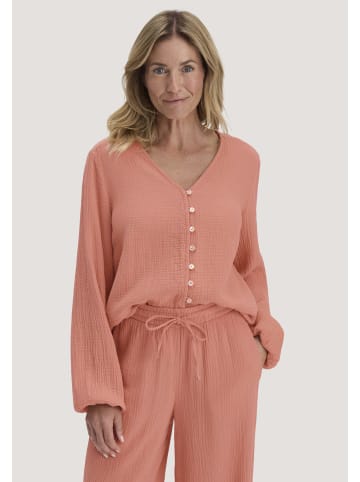 Hessnatur Hessnatur Musselin Bluse Relaxed aus reiner Bio-Baumwolle in pfirsichrot