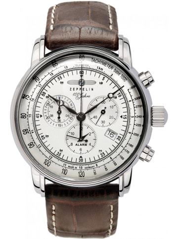 Zeppelin Uhr in Weiß