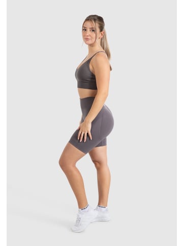 SMILODOX Shorts Maria Solid Scrunch in Anthrazit