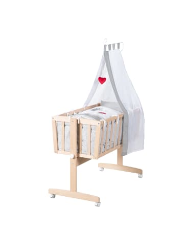 roba Babywiege Adam & Eule - 2 in 1 Feststellfunktion + Ausstattung