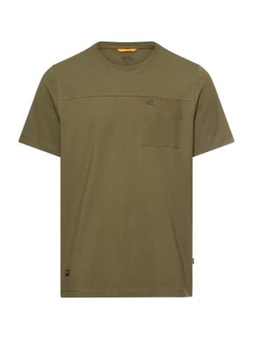 Camel Active T-Shirt mit Brusttasche in Olivgrün