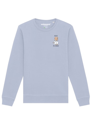 wat? Apparel Sweatshirt Dogtor in Serene Blue