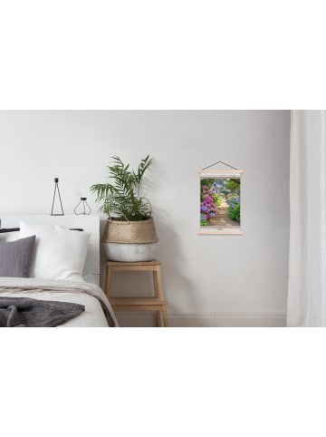 MuchoWow Poster mit Leiste Blumengarten  (BxH)
