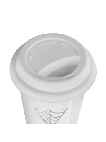 Mr. & Mrs. Panda Thermobecher Spinne Agathe Liebe mit Spruch in Weiß