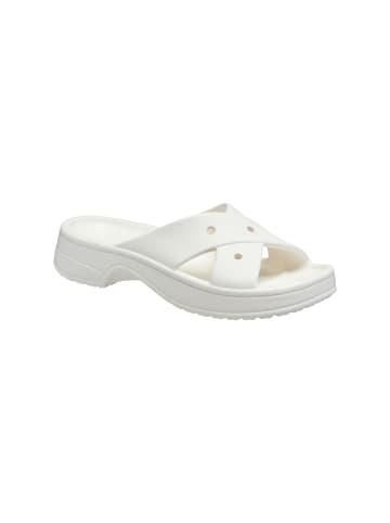 Crocs Sandalen zum Hineinschlüpfen mit gekreuzten Riemen Weiß
