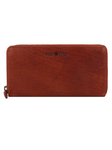 Greenburry House of Norway Geldbörse RFID Schutz Leder 19 cm in natur