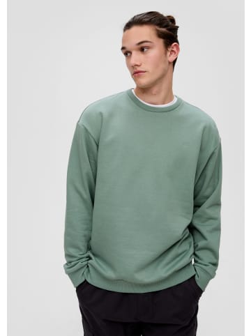 QS Sweatshirt in 72L0_salbeigrün