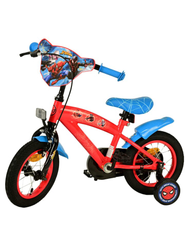 Volare Kinderfahrrad Spider-Man für Jungen 12 Zoll Kinderrad in Blau/Rot 3 Jahre