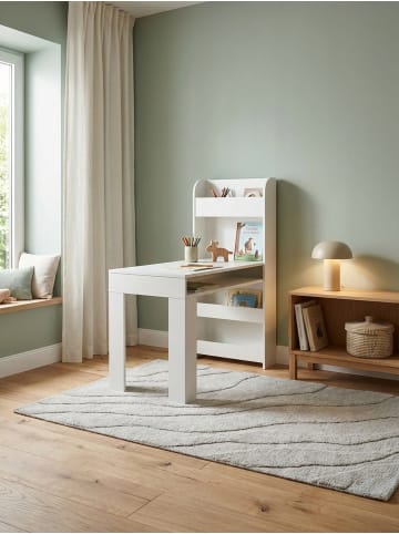 KADIMA DESIGN Kinderschreibtisch 90x50x110 cm Maltisch Kinderzimmer mit Regal,