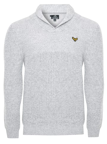 Threadbare Pullover Cromwell in Light Grey / Ecru Twist