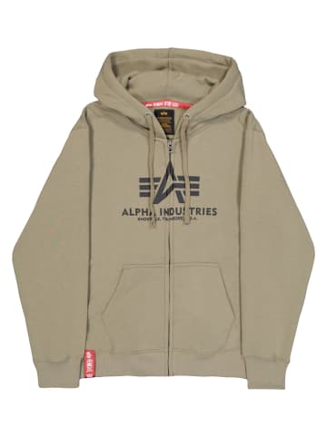 Alpha Industries Alpha Industries Zip-Kapuzenpullover in olive
