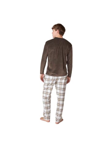 J and J Brothers Schlafanzug in Brown