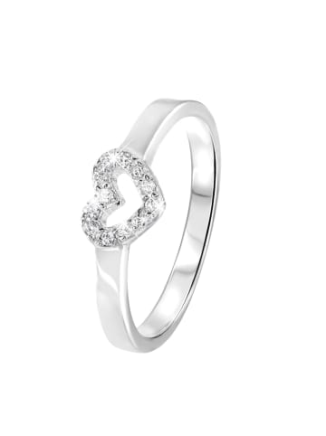 Lucardi 925 Silber Ring  Herz
