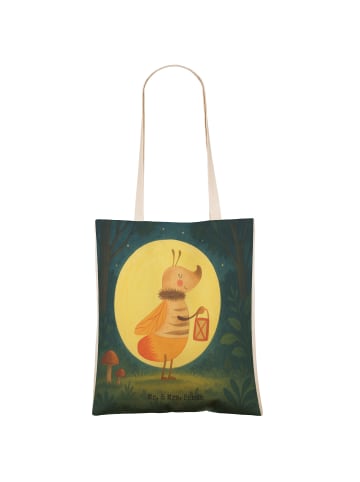 Mr. & Mrs. Panda Tasche Glühwürmchen Design ohne Spruch in Weiß