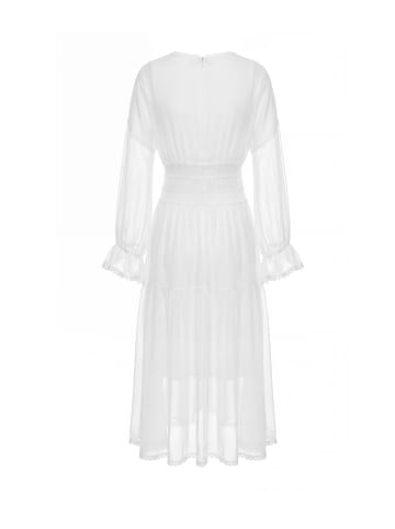 ebeeza Women Dress in WHITE