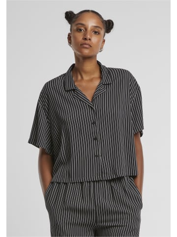 Urban Classics Urban Classics Damen Ladies Resort Shirt in black/white