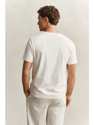 Gant T-Shirt in ecru rot - 0001