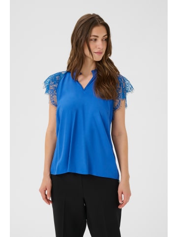 Cream Bluse kurzarm CRNola Straight fit in Galaxy Blue