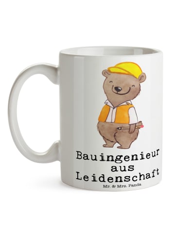 Mr. & Mrs. Panda Ostergeschenk Bauingenieur Leidenschaft mit Spruch in Weiß