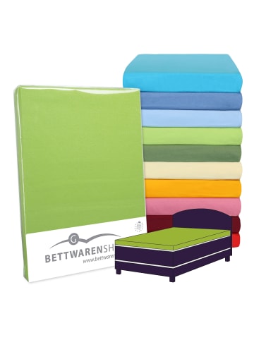 BettwarenShop Spannbettlaken Topper Spannbetttuch in brombeere