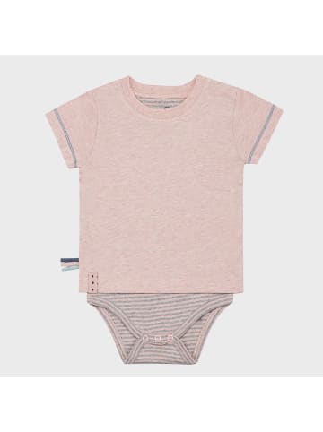 OrganicEra Baby Kurzarm-Bodyshirt in Rose Melange