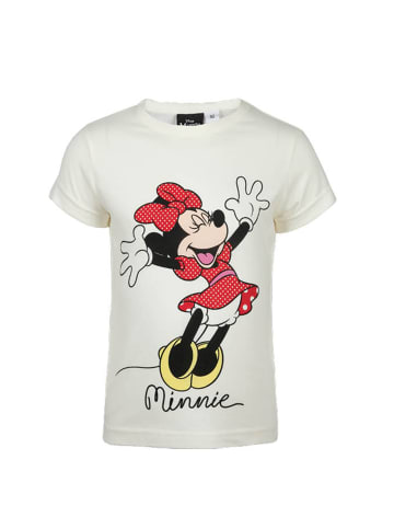 Disney Minnie Mouse 2tlg. Outfit: Schlafanzug kurz Pyjama in Weiß