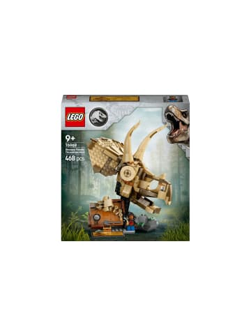 LEGO Bausteineset Jurassic World Dinosaurier Fossilien Triceratops Schädel, ab 9 J