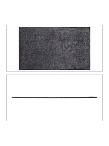 relaxdays Schmutzfangmatte in Schwarz/Grau - (B)150 x (T)90 cm