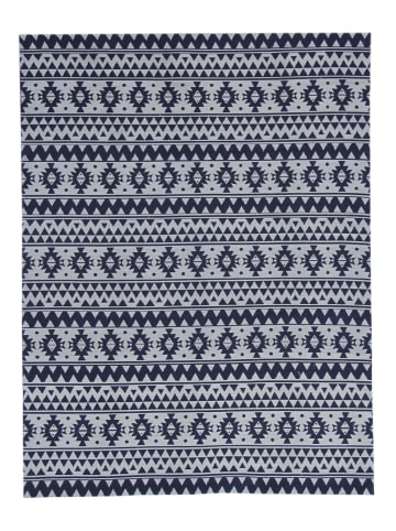 Kayoom Kurzflor Teppich Sunny 210 in blau - rechteckig
