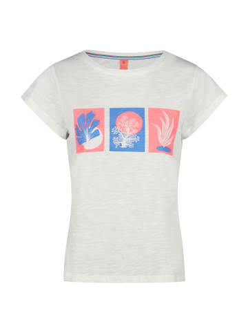 Salzhaut Rundhals T-Shirt für Damen in weiß