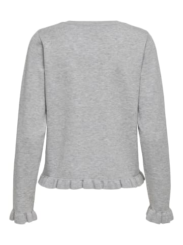 ONLY Strickjacke in Light Grey Melange