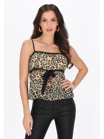 faina Women Top in beige black