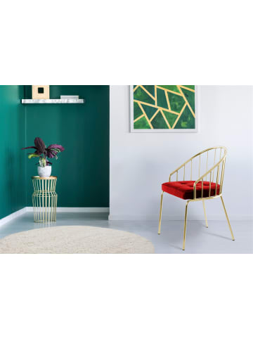 Kayoom Stuhl Palma in rot - gold