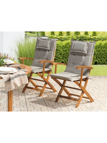 Beliani 2er-Set Auflagen MAUI in Beige