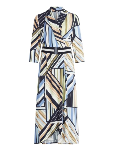 Betty Barclay Midikleid mit Volant in Blau/Grün