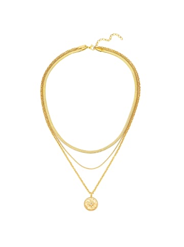 Eastside NY Halskette Stern aus Edelstahl mit Zirkonia in gelbgold