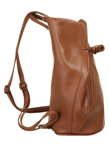 Samantha Look Rucksack echt Leder in cognac