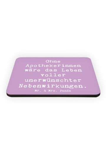 Mr. & Mrs. Panda Magnet Spruch Apothekerin Nebenwirkung mit Spruch in Lavendeltraum