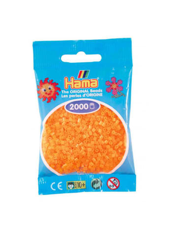 Hama Beutel mit 2000 Mini-Bügelperlen neonorange - ab 10 Jahren