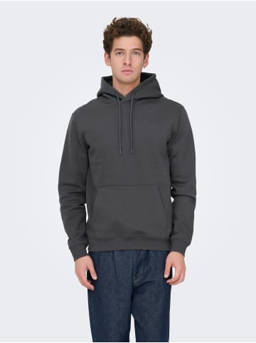 ONLY & SONS Kapuzenpullover in Grey Pinstripe 1