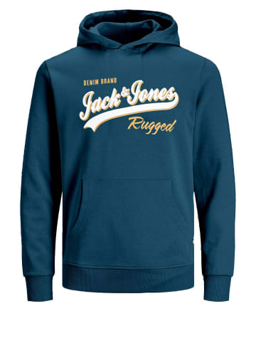 JACK & JONES Junior Hoodie 'Logo' in blau