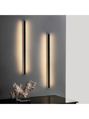 ZMH 2er-Set Wandleuchte LED in schwarz L 60CM 3000K warmweiß lange Hallampe 21W